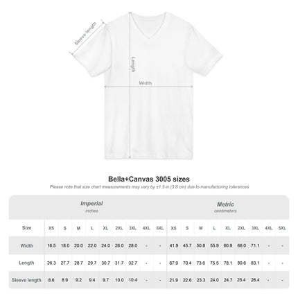 Women's Faithful Collection Short Sleeve V-Neck Shirt with White Logo