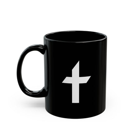 Faithful Collection Black Mug (11oz, 15oz) with White Logo