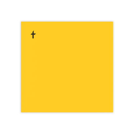 Faithful Collection Yellow Sticky Notes with Black Logo