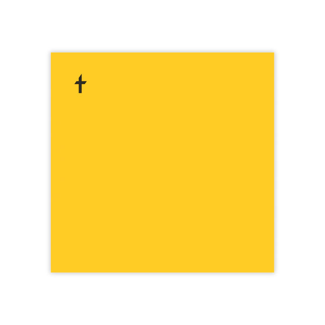 Faithful Collection Yellow Sticky Notes with Black Logo