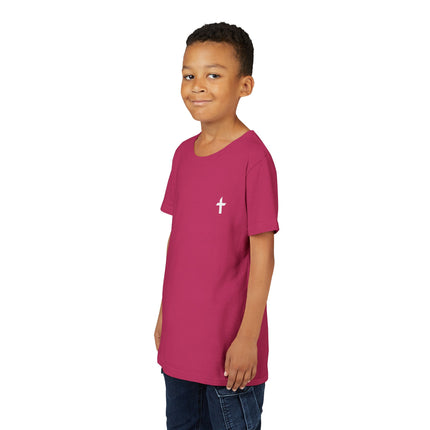 Kid's Short Sleeve T-Shirt with White Faithful Logo