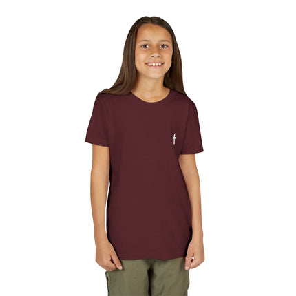 Kid's Short Sleeve T-Shirt with White Faithful Logo