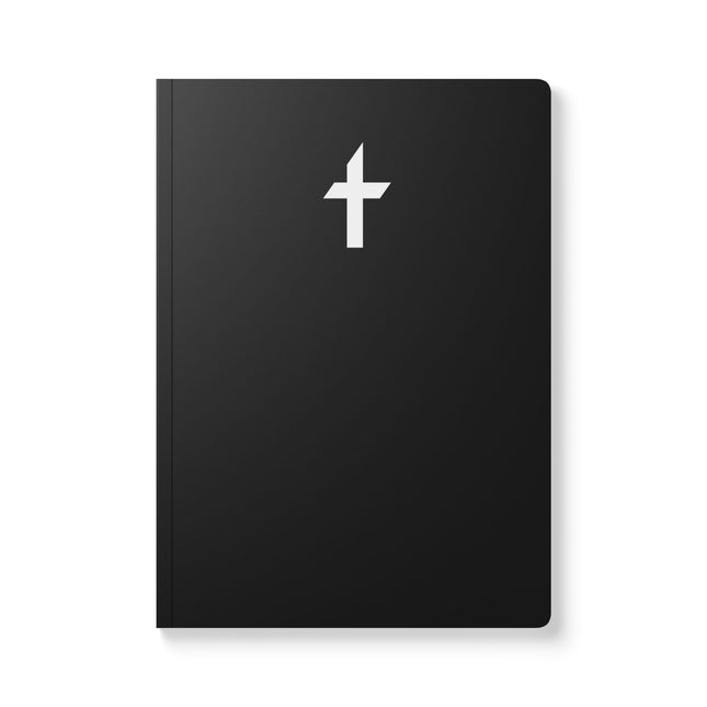 Faithful Collection Black Journal with White Logo