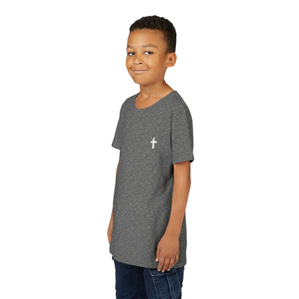Kid's Short Sleeve T-Shirt with White Faithful Logo