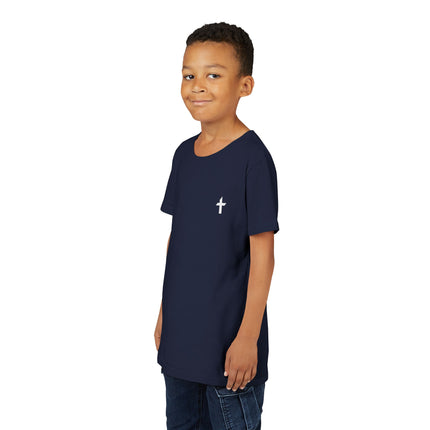 Kid's Short Sleeve T-Shirt with White Faithful Logo