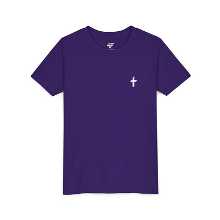 Kid's Short Sleeve T-Shirt with White Faithful Logo