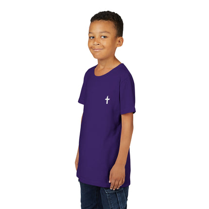 Kid's Short Sleeve T-Shirt with White Faithful Logo