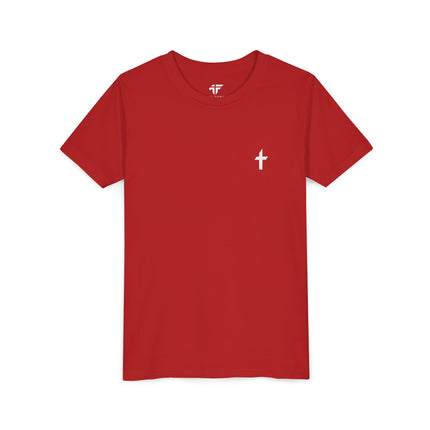 Kid's Short Sleeve T-Shirt with White Faithful Logo