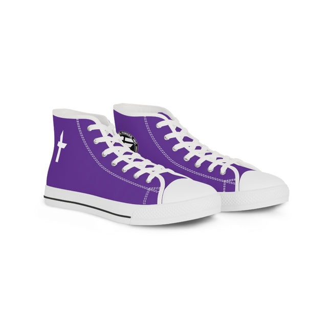 Angel Forged Vintage Collection Purple High Top Sneakers