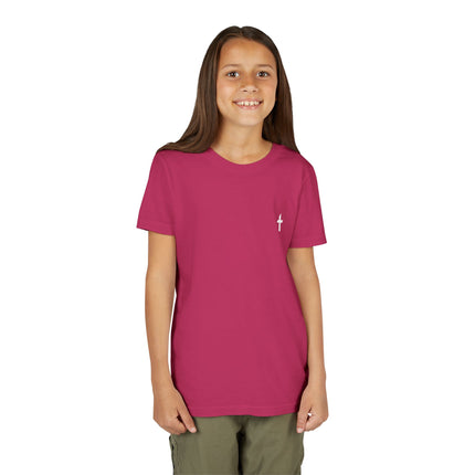 Kid's Short Sleeve T-Shirt with White Faithful Logo