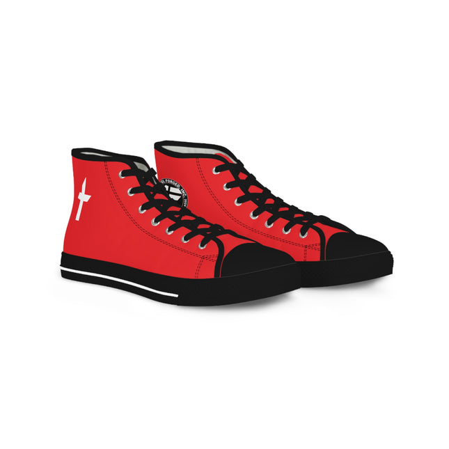 Angel Forged Vintage Collection Red High Top Sneakers
