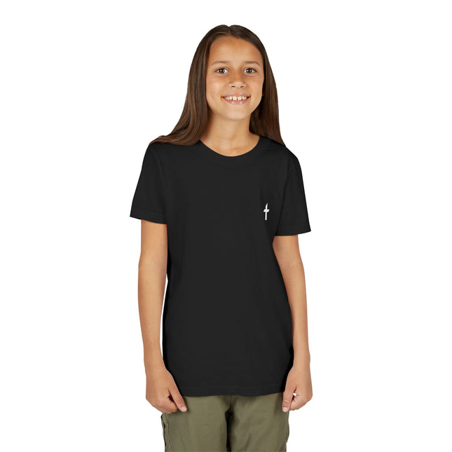 Kid's Short Sleeve T-Shirt with White Faithful Logo