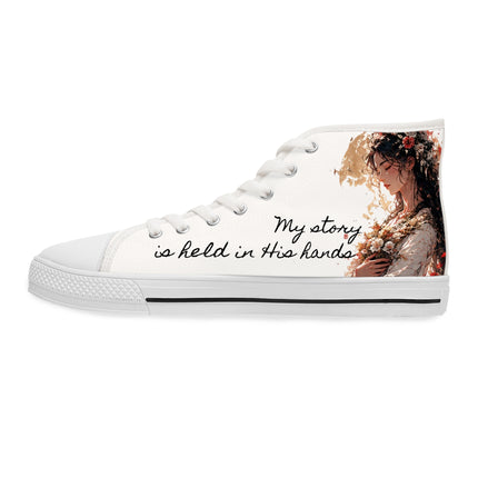 Women's Angel Collection White High Top Sneakers