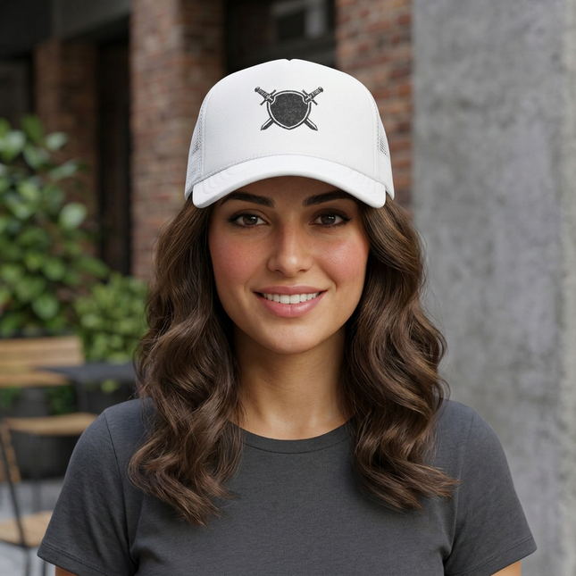 Valiant Collection White Foam Trucker Hat