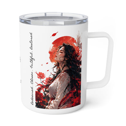 Angel Collection White Insulated Coffee Mug, 10oz