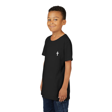 Kid's Short Sleeve T-Shirt with White Faithful Logo