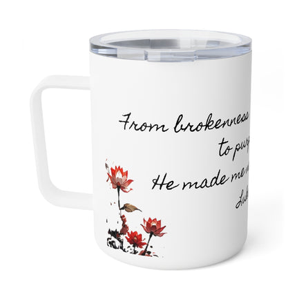Angel Collection White Insulated Coffee Mug, 10oz