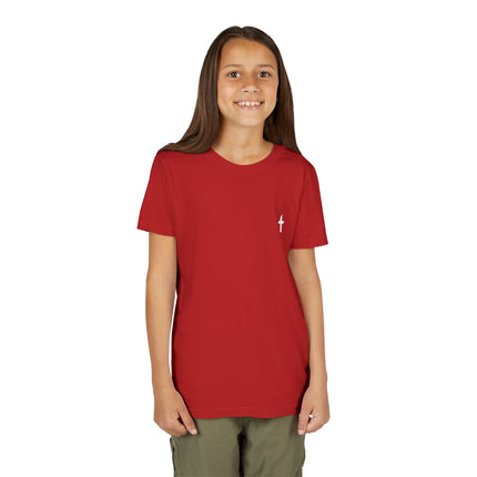 Kid's Short Sleeve T-Shirt with White Faithful Logo