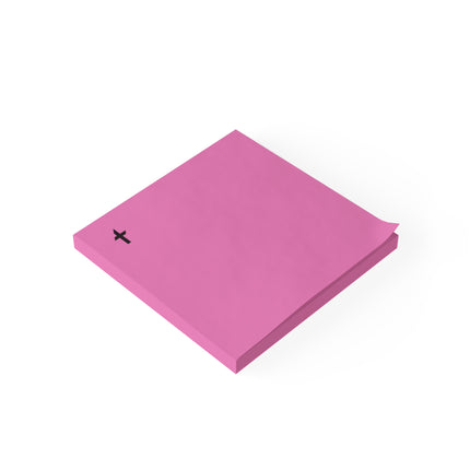 Faithful Collection Pink Sticky Notes with Black Logo