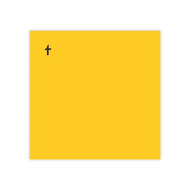 Faithful Collection Yellow Sticky Notes with Black Logo