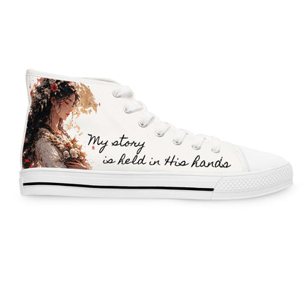 Women's Angel Collection White High Top Sneakers