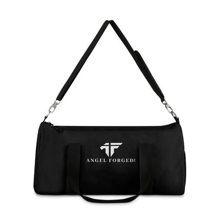 Black Duffel Bag with White Angel Forged Logo