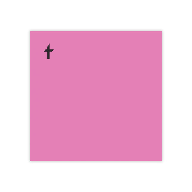 Faithful Collection Pink Sticky Notes with Black Logo