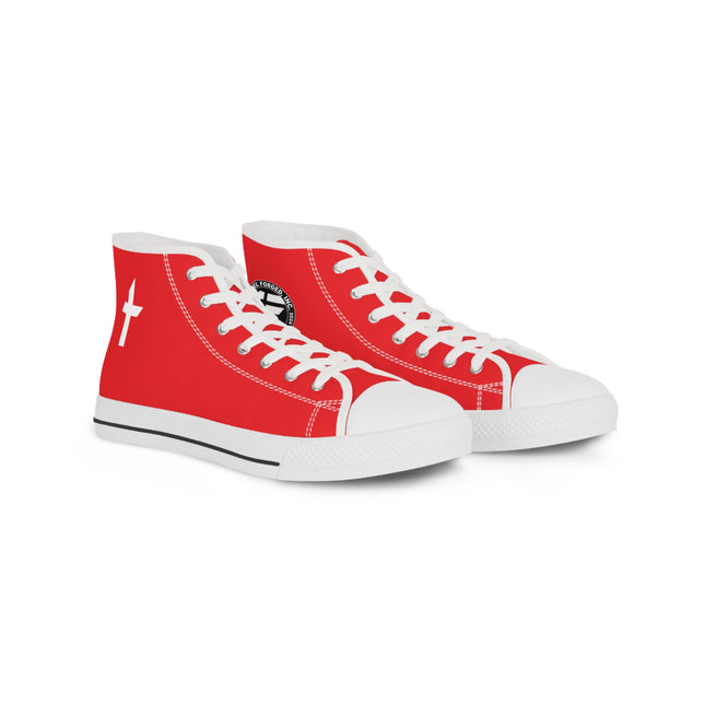 Angel Forged Vintage Collection Red High Top Sneakers