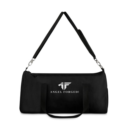 Black Duffel Bag with White Angel Forged Logo