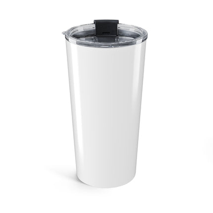 Valiant Collection White Tumbler 20oz with Black Logo