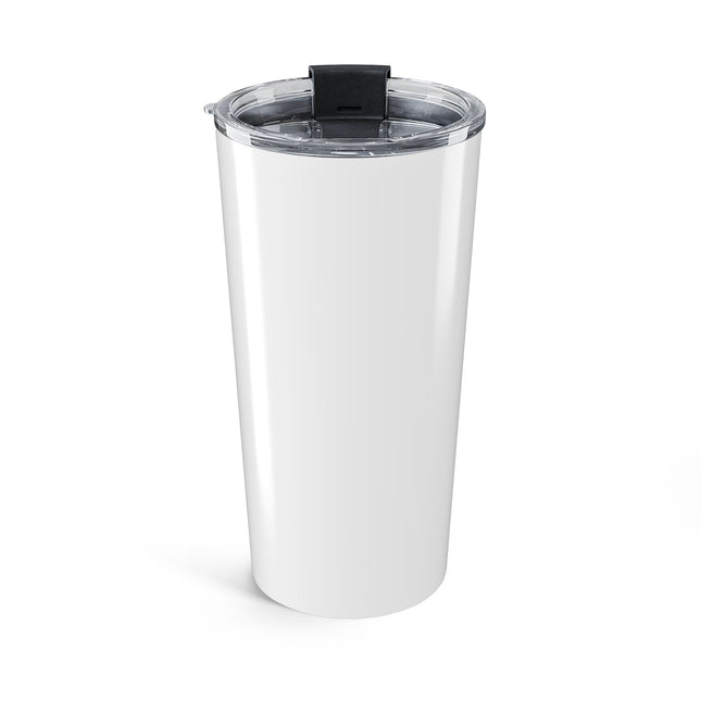 Valiant Collection White Tumbler 20oz with Black Logo