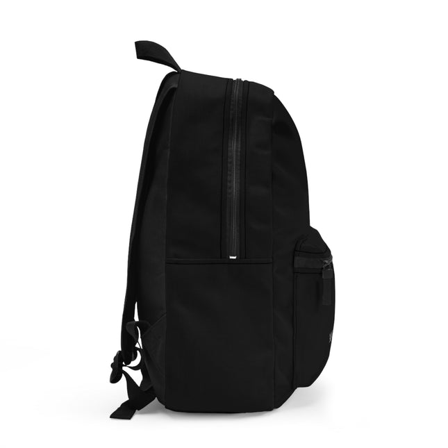 Faithful Collection Black Backpack with White Logo