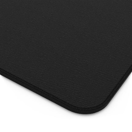 Angel Collection White Desk Mat with Black Logo
