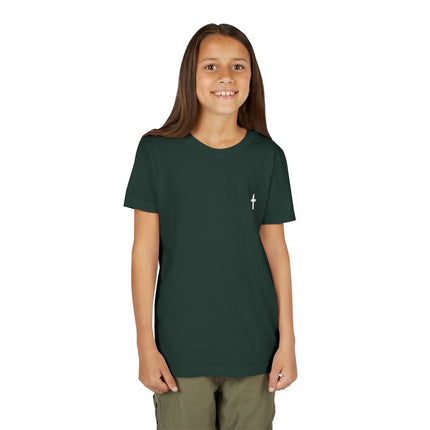 Kid's Short Sleeve T-Shirt with White Faithful Logo