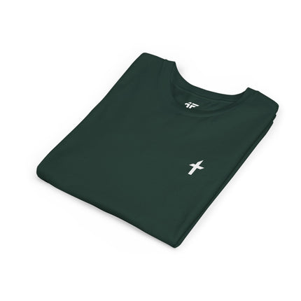 Kid's Short Sleeve T-Shirt with White Faithful Logo