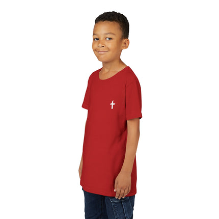 Kid's Short Sleeve T-Shirt with White Faithful Logo