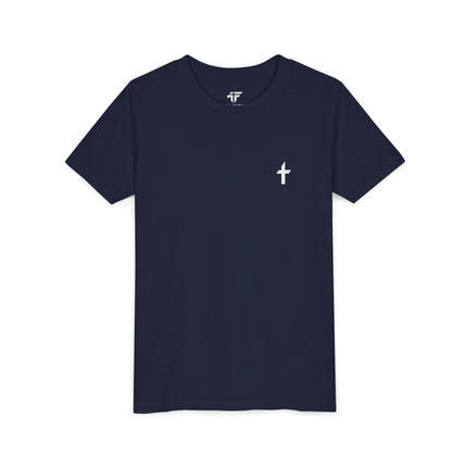 Kid's Short Sleeve T-Shirt with White Faithful Logo