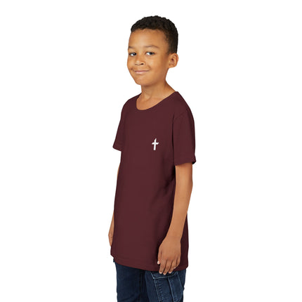 Kid's Short Sleeve T-Shirt with White Faithful Logo