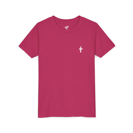 Kid's Short Sleeve T-Shirt with White Faithful Logo