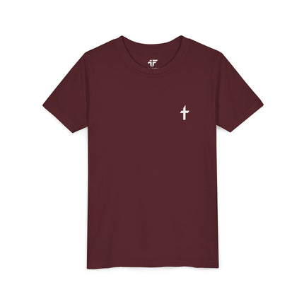 Kid's Short Sleeve T-Shirt with White Faithful Logo