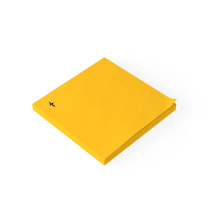 Faithful Collection Yellow Sticky Notes with Black Logo