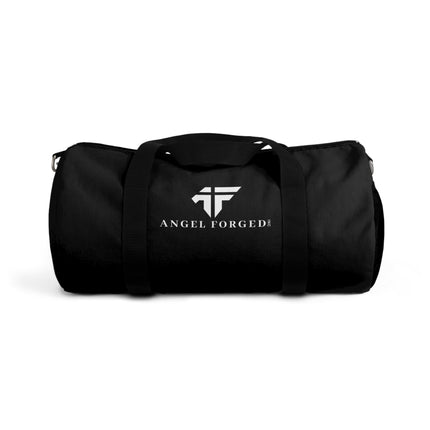 Black Duffel Bag with White Angel Forged Logo