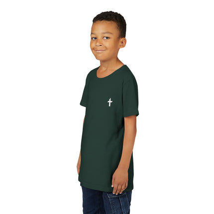 Kid's Short Sleeve T-Shirt with White Faithful Logo